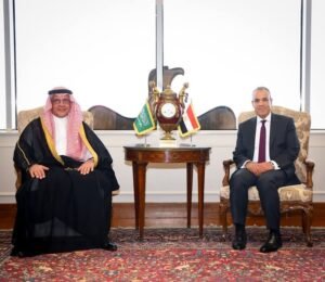 وزير الخارجية المصري يستقبل أمين مجلس التنسيق الأعلى المصري السعودي