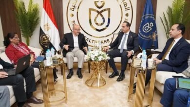 رئيس الرعاية الصحية يلتقي ممثل منظمة الصحة العالمية في مصرتطوير منظومة الرعاية الصحية
