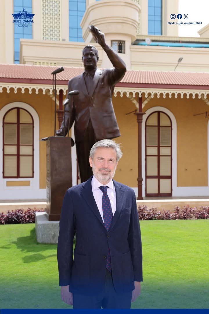 السفير الإيطالي بالقاهرة.. يتفقد متحف قناة السويس ومارينا يخوت قناة السويس بالإسماعيلية