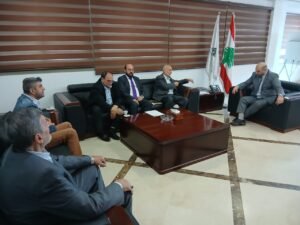 الوزير ناصر الدين استقبل البرفسور رائف رضا المرشح لمركز نقيب الأطباء