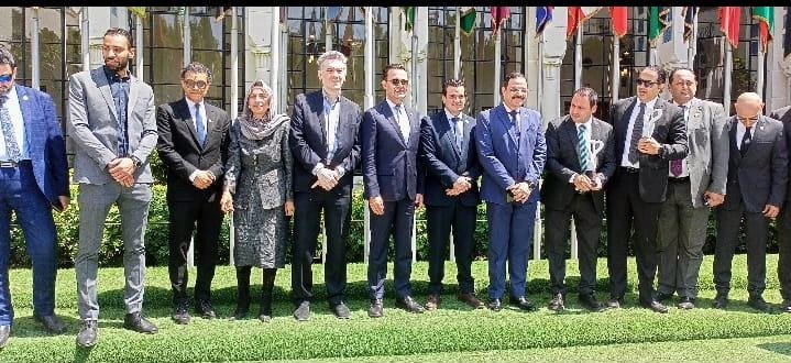 في ختام اليوم العربي للتنمية المستدامة بالجامعة العربية،تكريم ولي عهد الفجيرة والكرداوي تطلق مبادرة صك التعليم