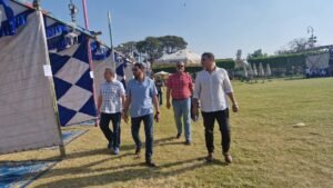 "د.عبد الوكيل يتفقد أعمال الجمعية العمومية غير العادية لنادي الشمس الرياضى"

