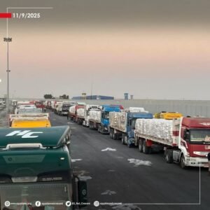 الهلال الأحمر المصري يدفع نحو 2500 طن مساعدات غذائية وإغاثية عبر قافلة «زاد العزة» الـ 37 إلى غزة