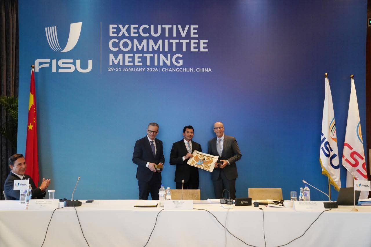 وزير الشباب والرياضة يشهد اجتماعات اللجنة التنفيذية ومجلس إدارة الاتحاد الدولي للرياضة الجامعية