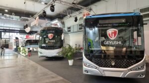 جيوشي تستعرض قدرات الصناعة المصرية في معرض "شمال إفريقيا الدولي للنقل" بمدينة بنغازي الليبية