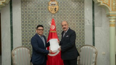 علي النفطي يستقبل سفير نيكارغو لتقديم أوراق اعتماده لدى الجمهورية التونسية مع الإقامة بالجزائر