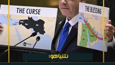 خريطة الشرق الأوسط الجديد بيد "بيبي" ...